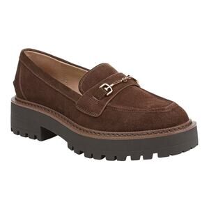 Sam Edelman Loafers - Lea Platform Brown Suede Lug Sole
